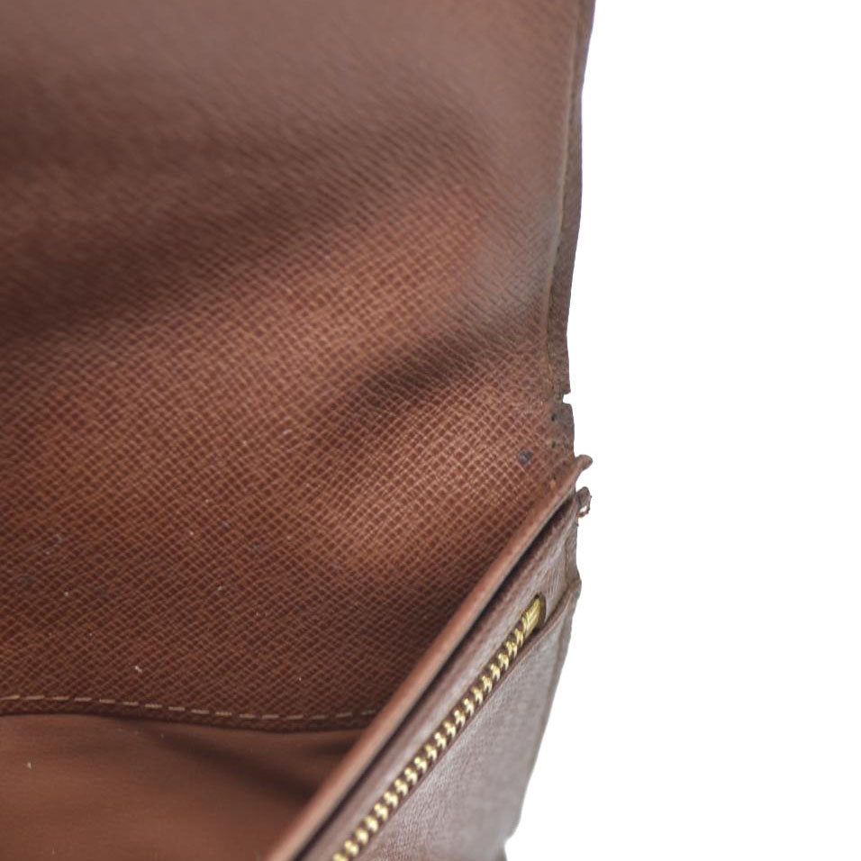 Louis Vuitton Monogram Pochette Passeport Trifold Wallet Brown CA0065