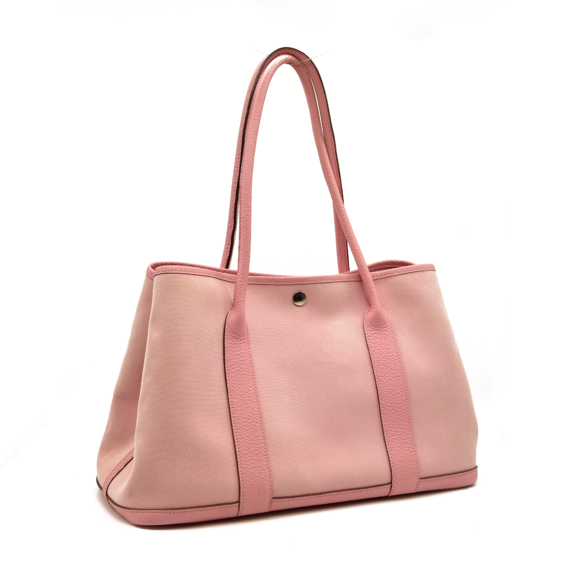 AUCTION $3500 Hermes  Toile Epsom Verso Garden Party 36 MM Bubblegum Rubis Square P