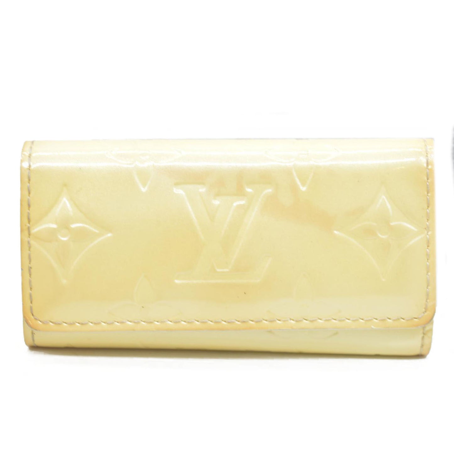 $345 Louis Vuitton Monogram Vernis Leather Multicles 4 Ring Key Case CA0046