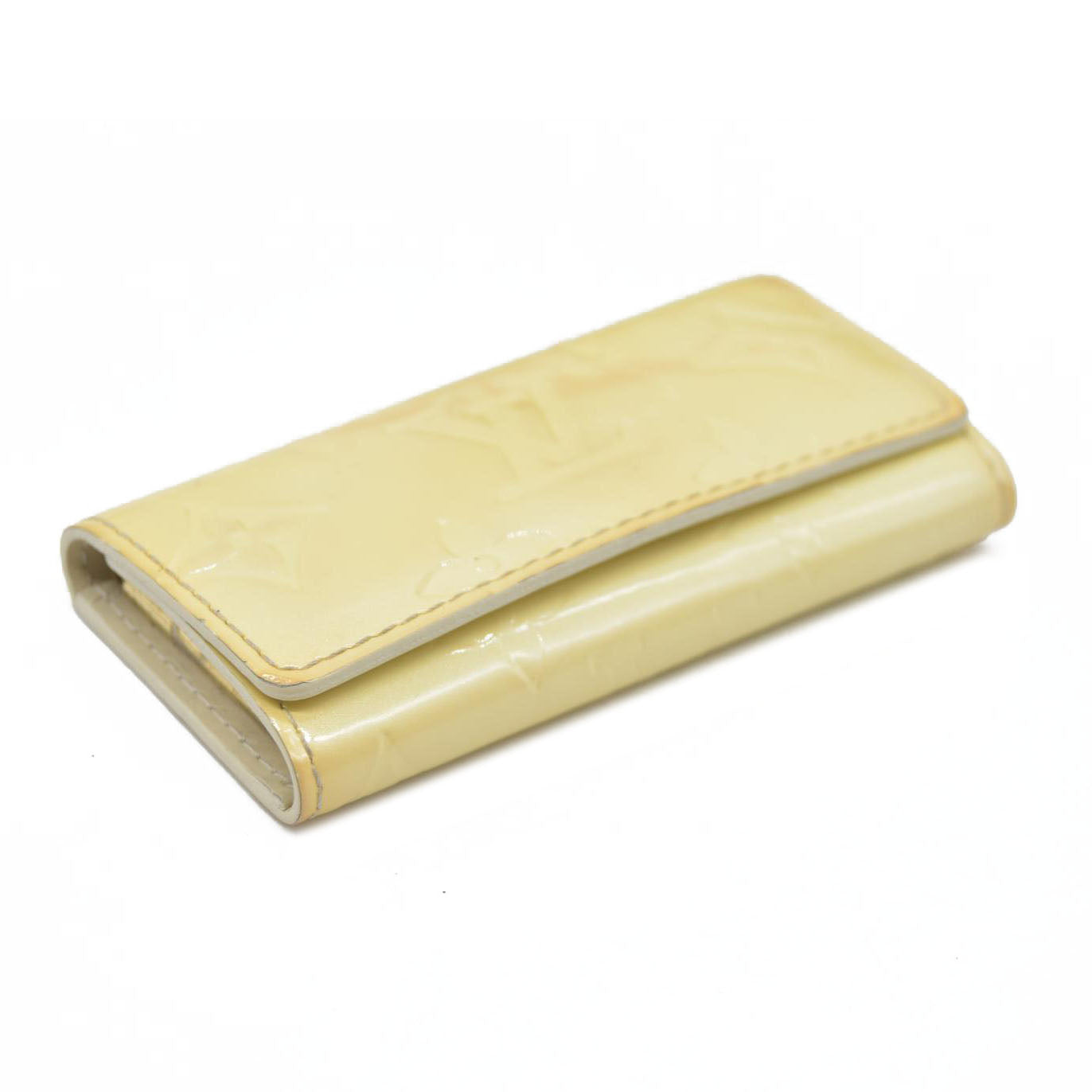 $345 Louis Vuitton Monogram Vernis Leather Multicles 4 Ring Key Case CA0046