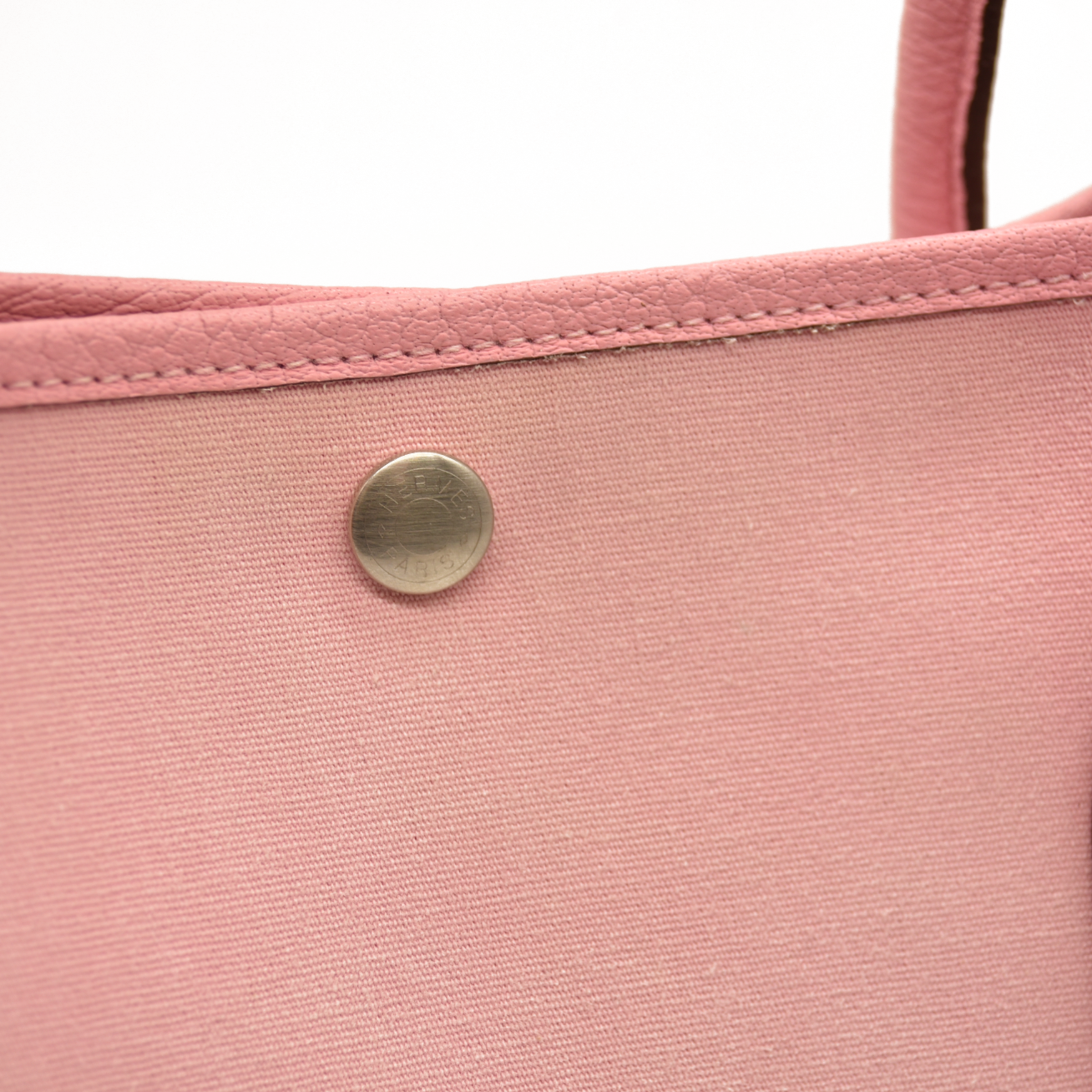 AUCTION $3500 Hermes  Toile Epsom Verso Garden Party 36 MM Bubblegum Rubis Square P