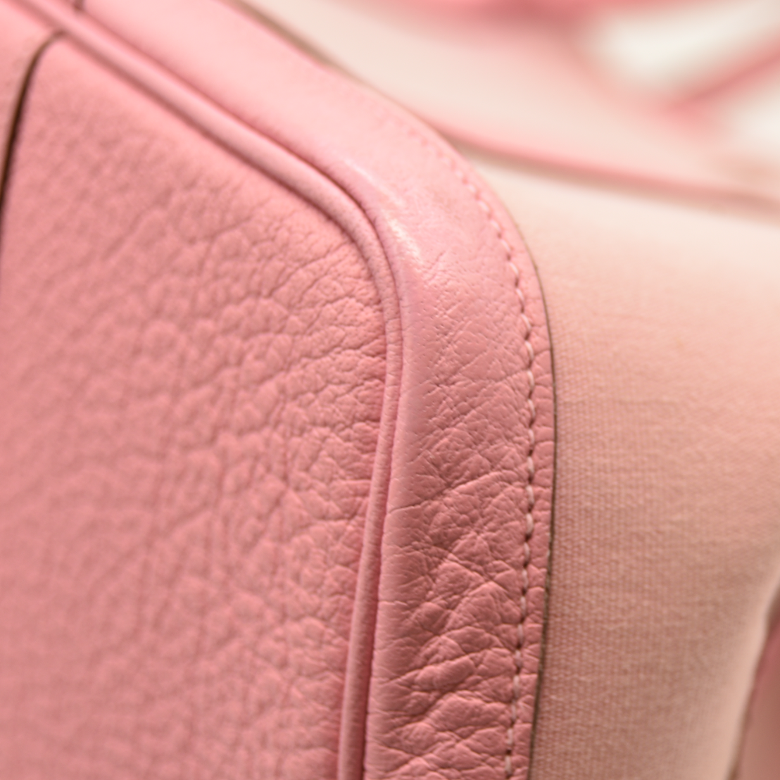 AUCTION $3500 Hermes  Toile Epsom Verso Garden Party 36 MM Bubblegum Rubis Square P