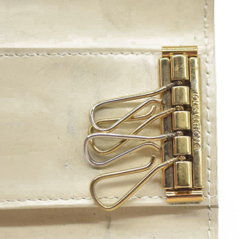 $345 Louis Vuitton Monogram Vernis Leather Multicles 4 Ring Key Case CA0046