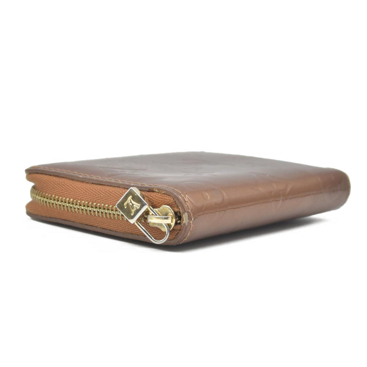 $695 2003 Louis Vuitton Monogram Vernis Bloom Compact Zippy Coin Wallet BJ0013