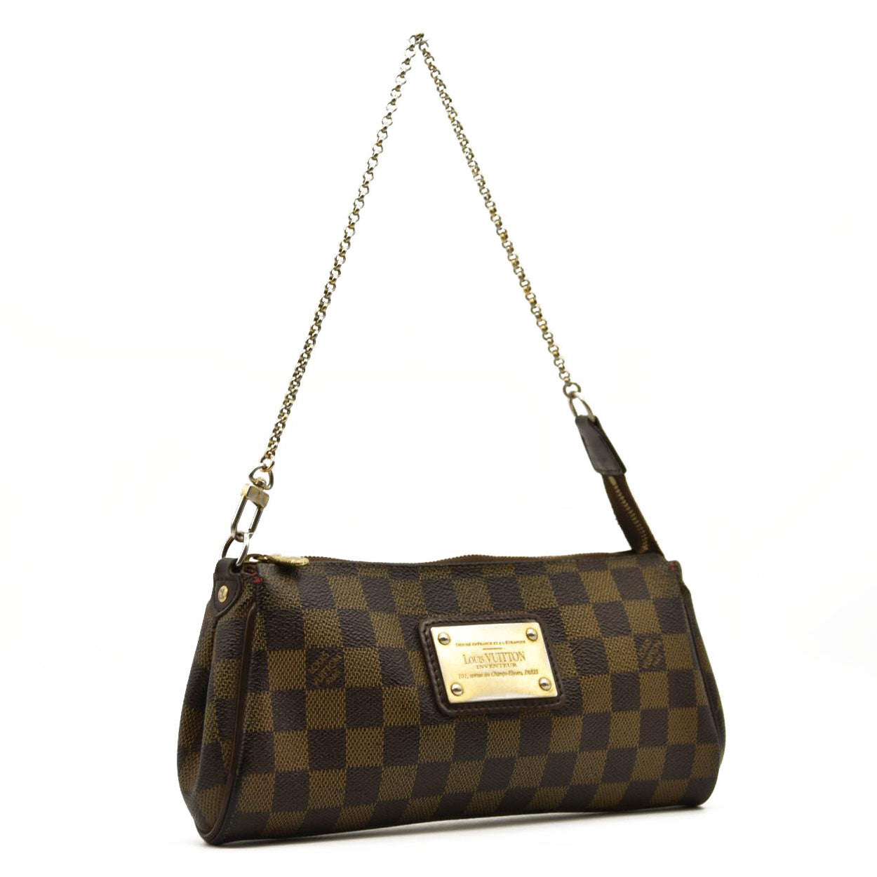 LOUIS VUITTON Damier Ebene Eva Clutch DU0069