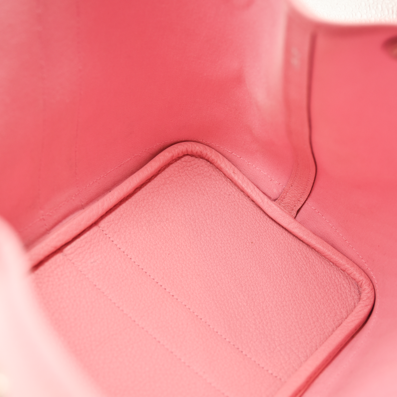 AUCTION $3500 Hermes  Toile Epsom Verso Garden Party 36 MM Bubblegum Rubis Square P