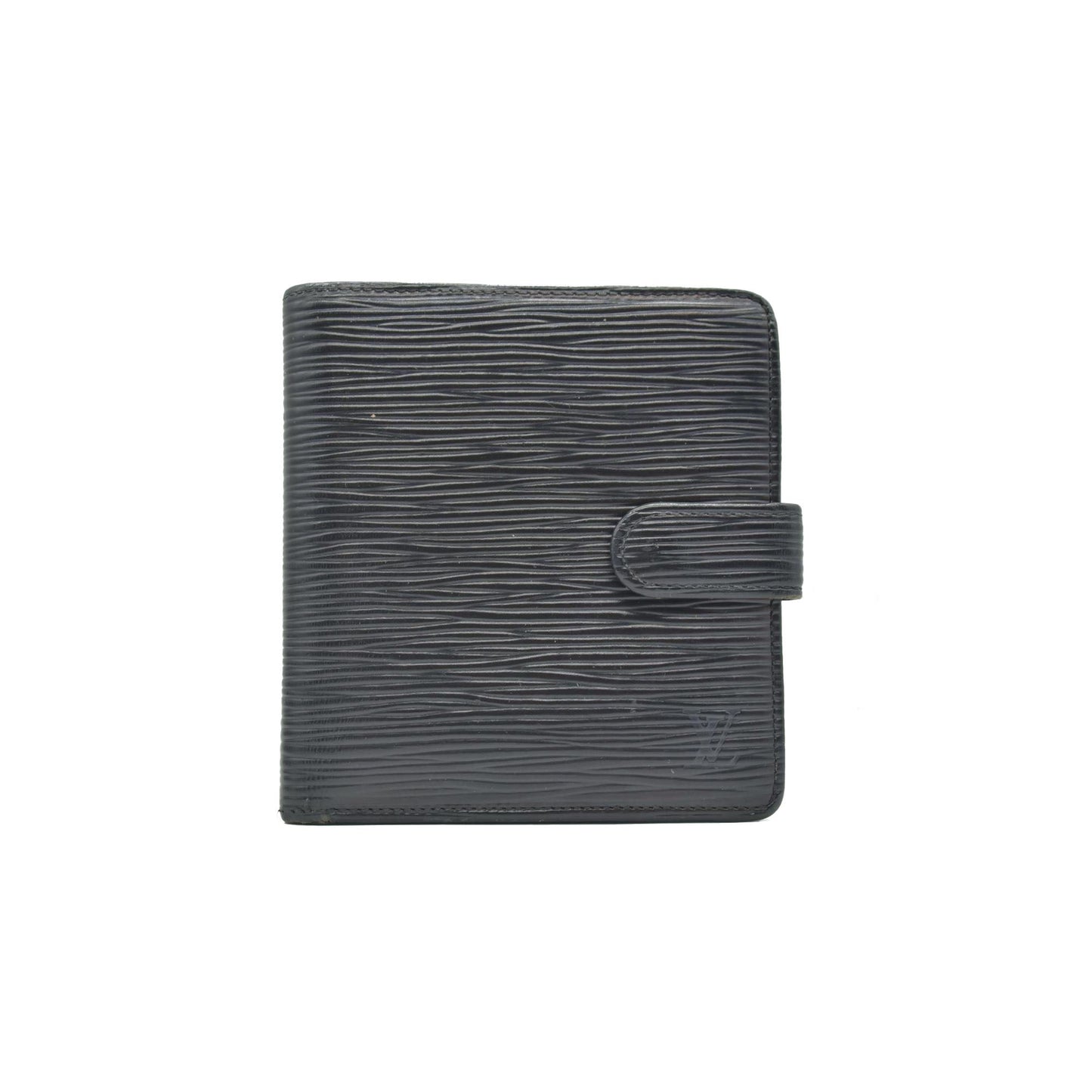 $750 1999 Louis Vuitton Epi Porte Billets Compact Wallet MI0979