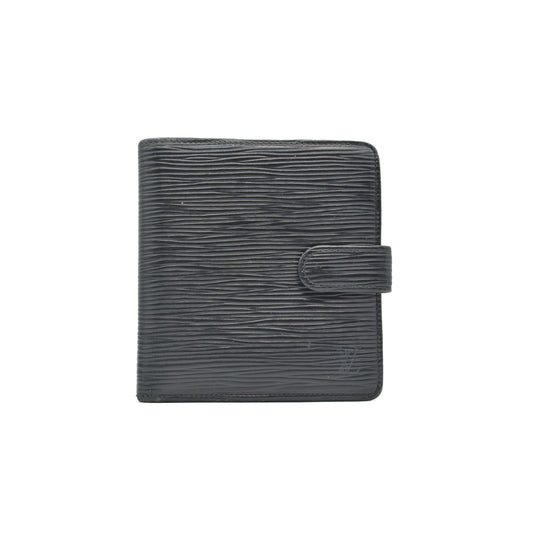 $750 1999 Louis Vuitton Epi Porte Billets Compact Wallet MI0979