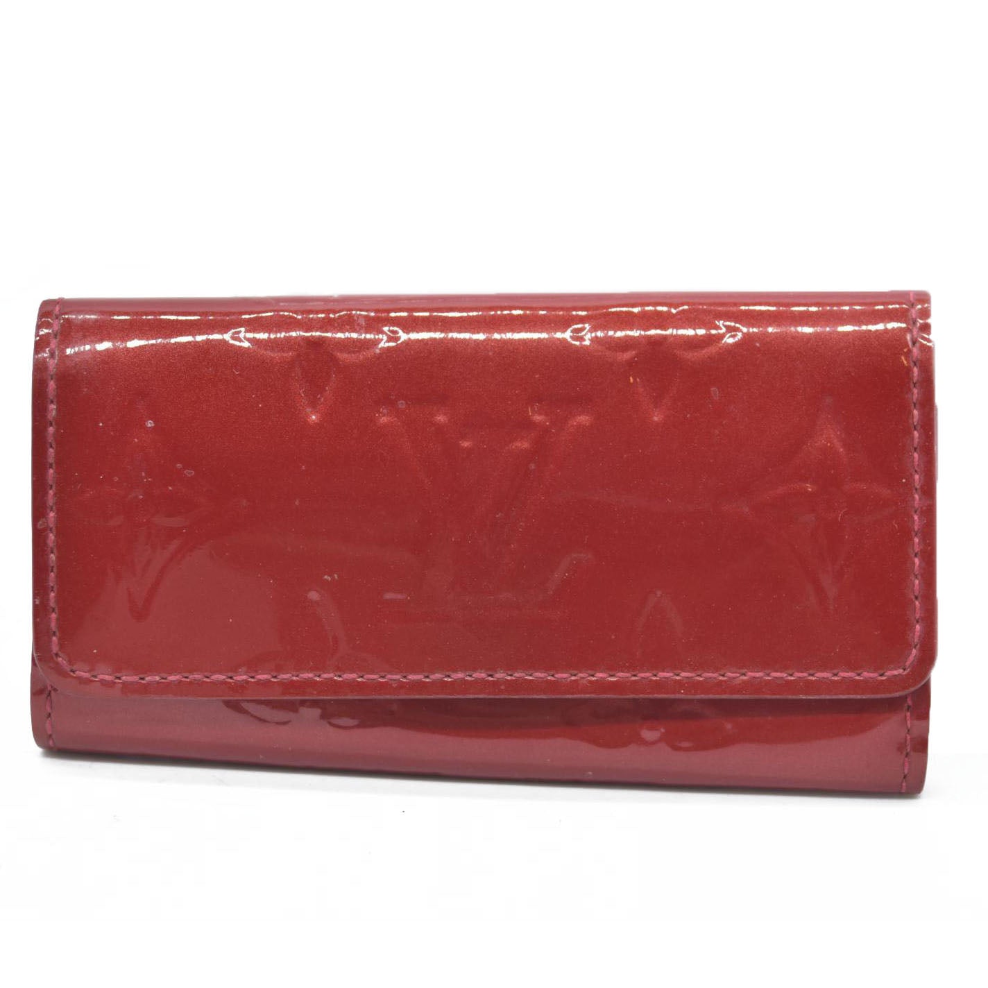 $345 Louis Vuitton Monogram Vernis Leather Multicles 4 Ring Key Case TN2153