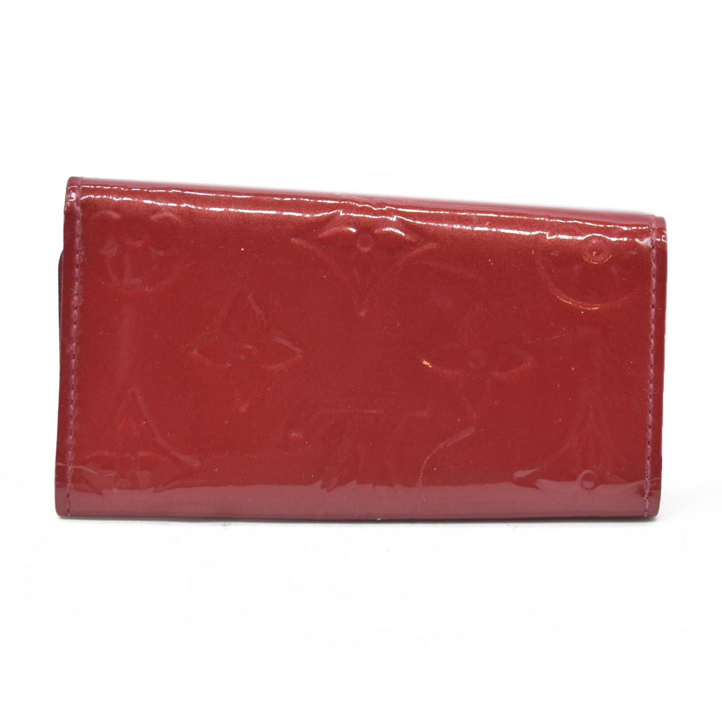 $345 Louis Vuitton Monogram Vernis Leather Multicles 4 Ring Key Case TN2153