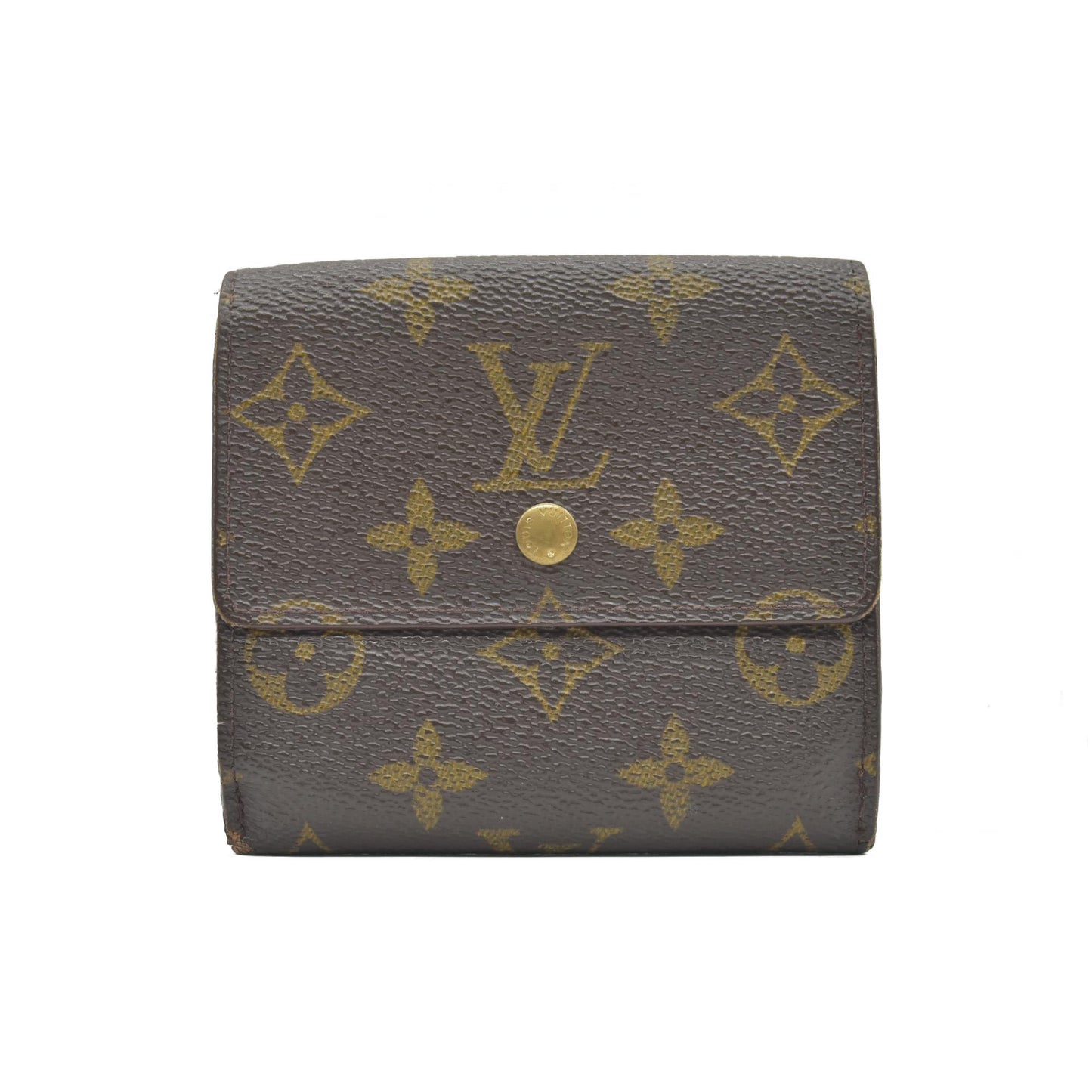 $655 2000 Louis Vuitton Monogram Portefeuille Elise Trifold Wallet SP0010