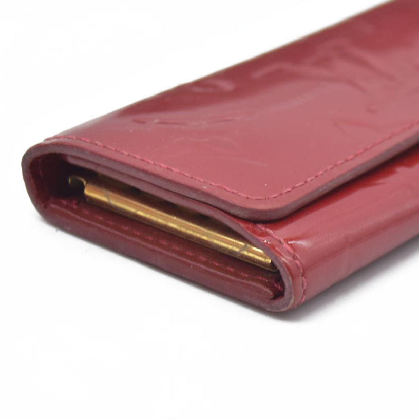 $345 Louis Vuitton Monogram Vernis Leather Multicles 4 Ring Key Case TN2153