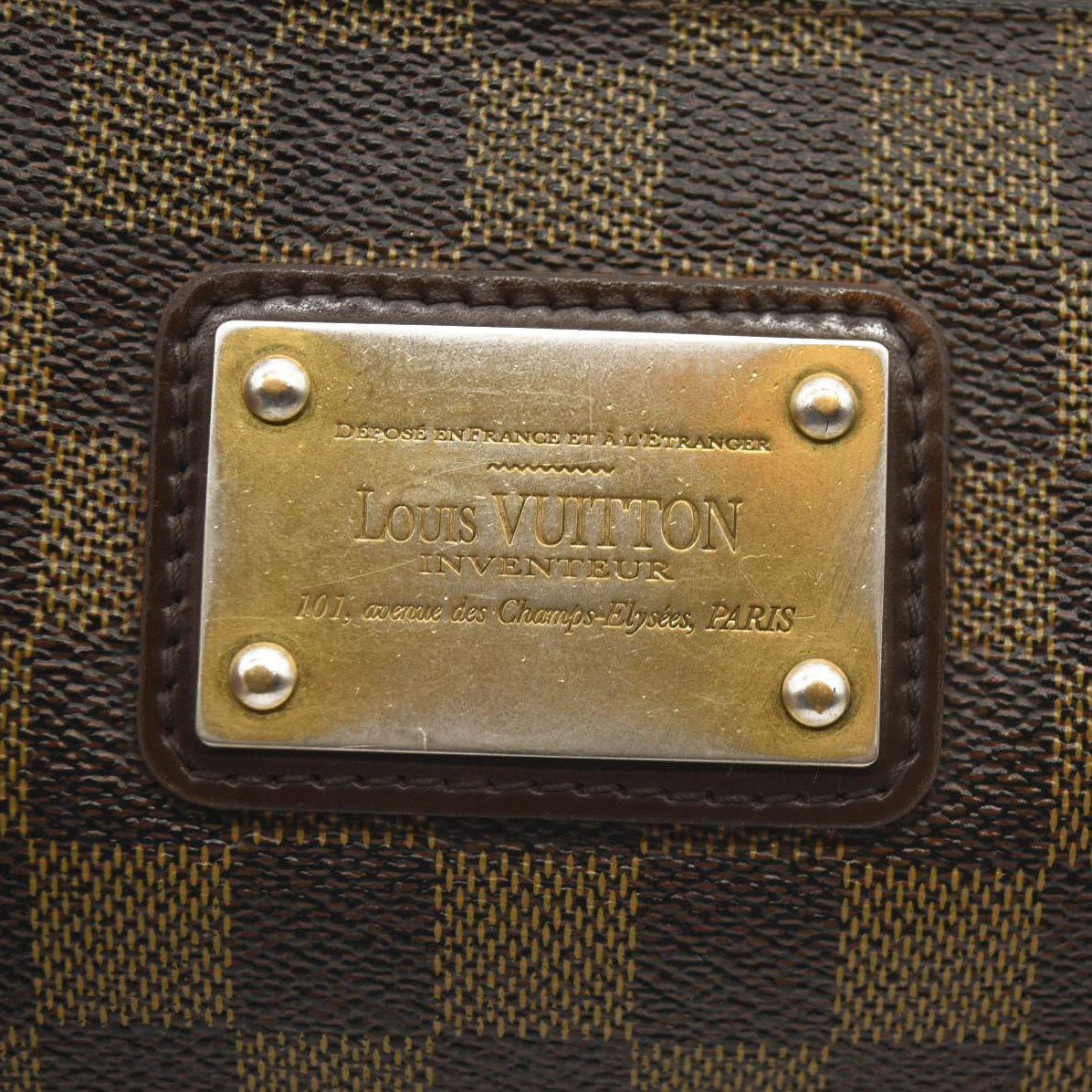 LOUIS VUITTON Damier Ebene Eva Clutch DU0069