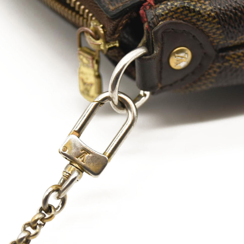 LOUIS VUITTON Damier Ebene Eva Clutch DU0069