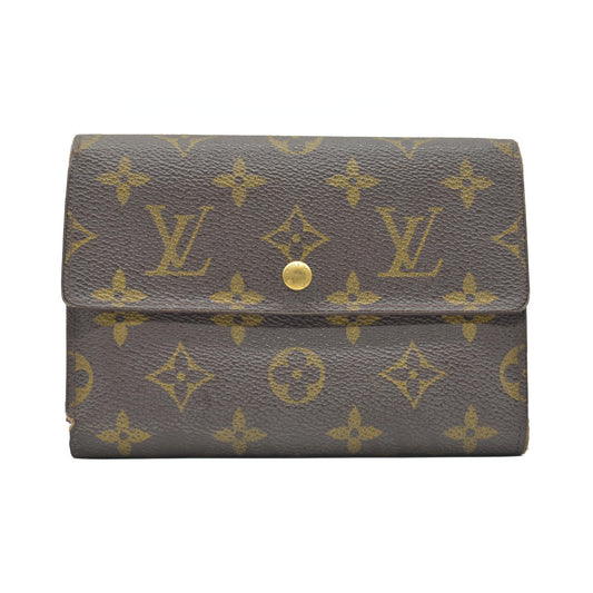 $795 2000 Louis Vuitton Monogram Porte Trésor Etui Papiers Wallet SP0030