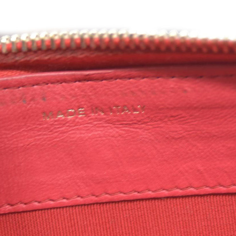 CHANEL Quilted Matelasse CC Logo Lambskin Zip Around Long Wallet Pink