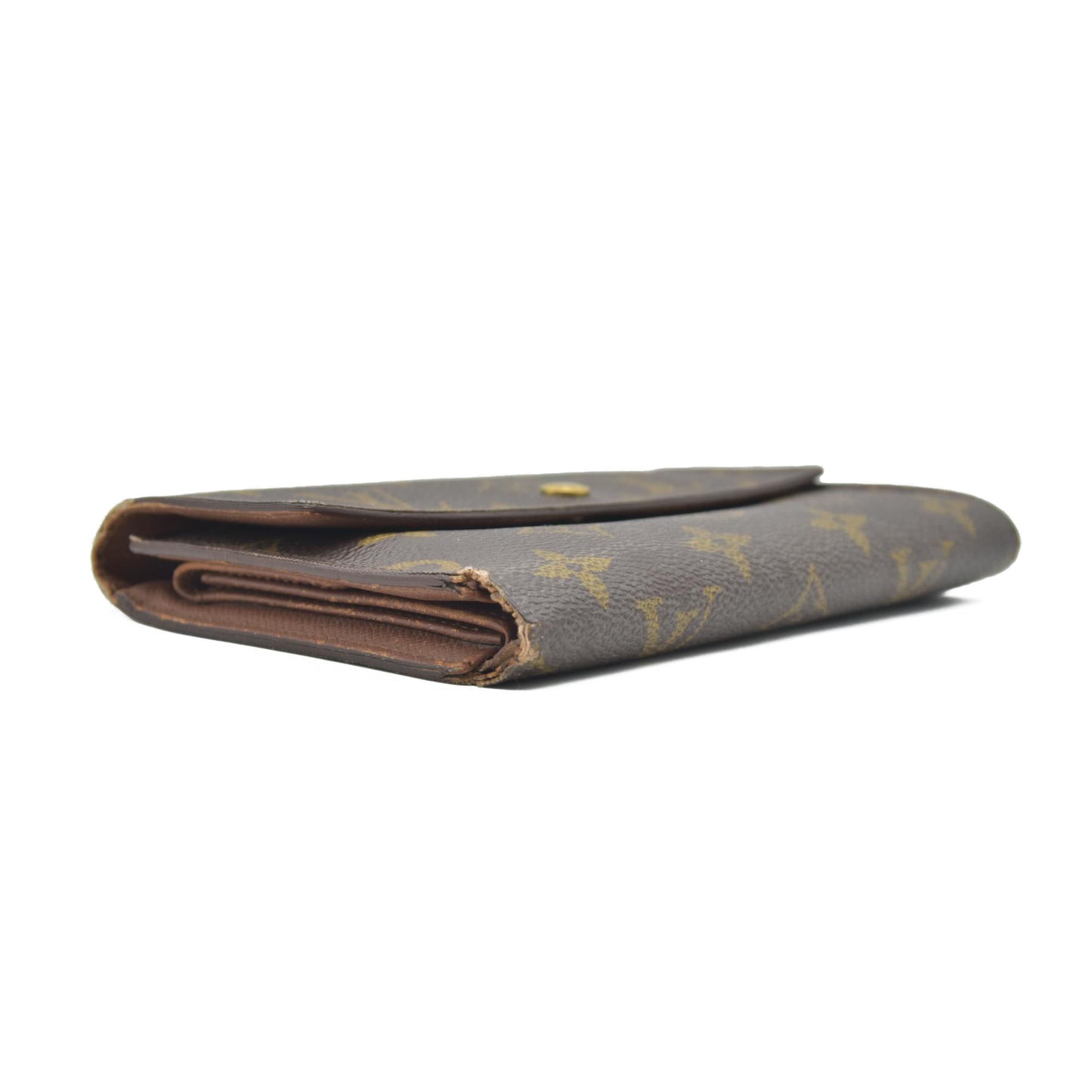 $795 2000 Louis Vuitton Monogram Porte Trésor Etui Papiers Wallet SP0030