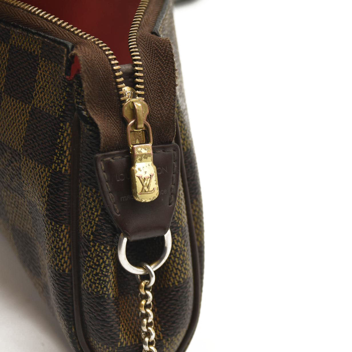 LOUIS VUITTON Damier Ebene Eva Clutch DU0069