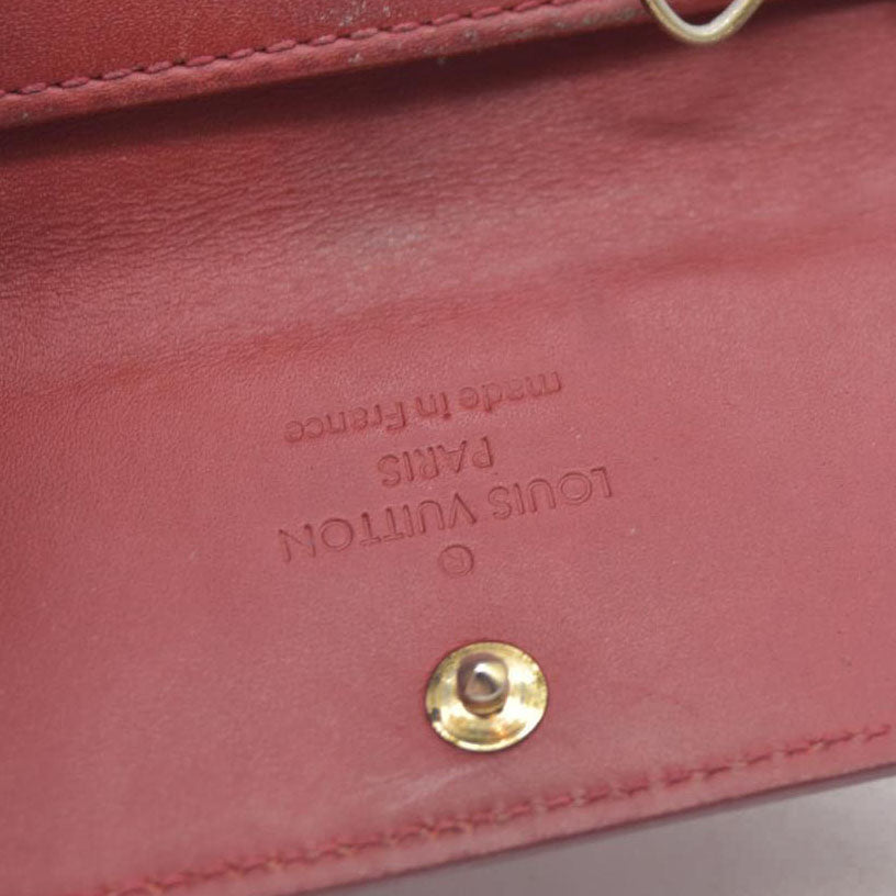$345 Louis Vuitton Monogram Vernis Leather Multicles 4 Ring Key Case TN2153