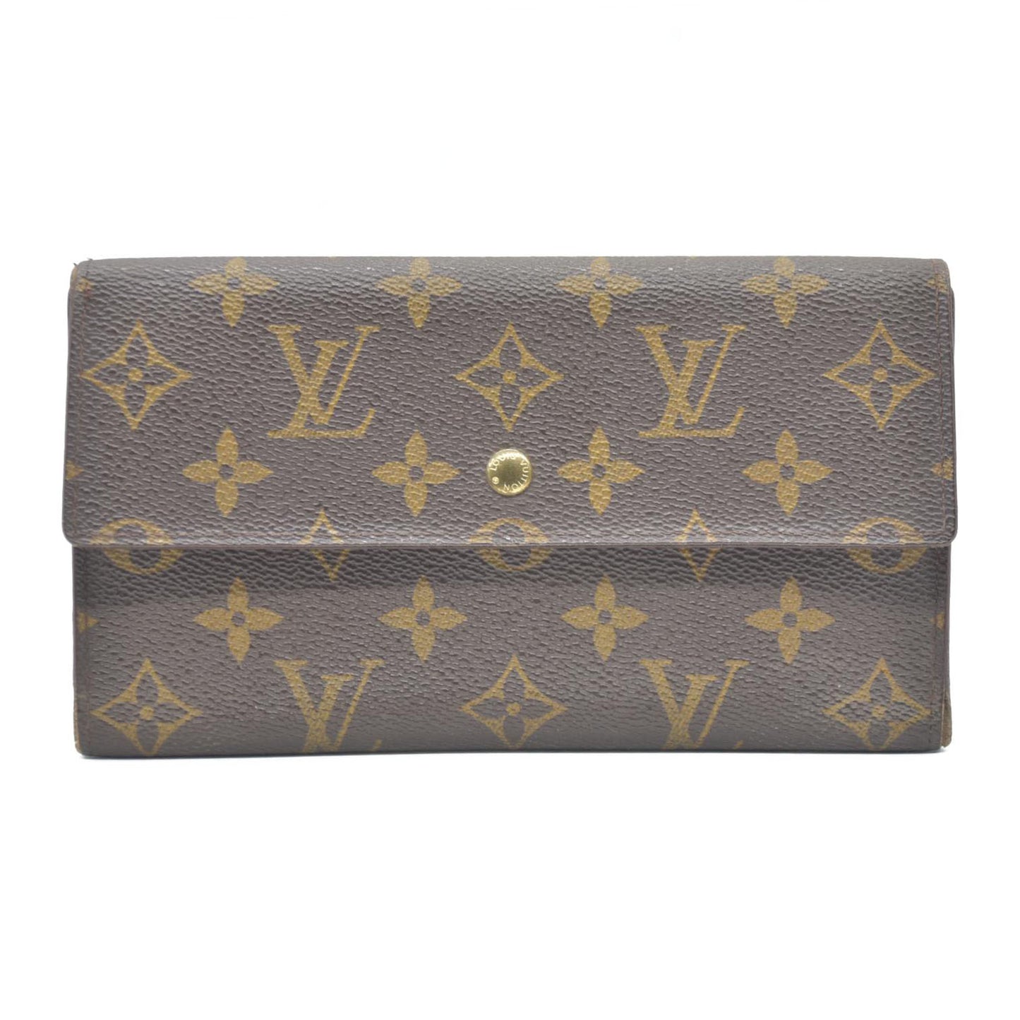 Louis Vuitton Monogram Porte Tresor International Trifold Long Wallet TH0026