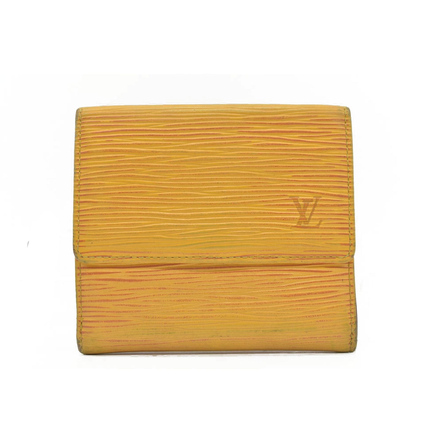 $655 1995 Louis Vuitton Epi Porte Feiulle Elise Credit Leather Trifold Wallet SP1915