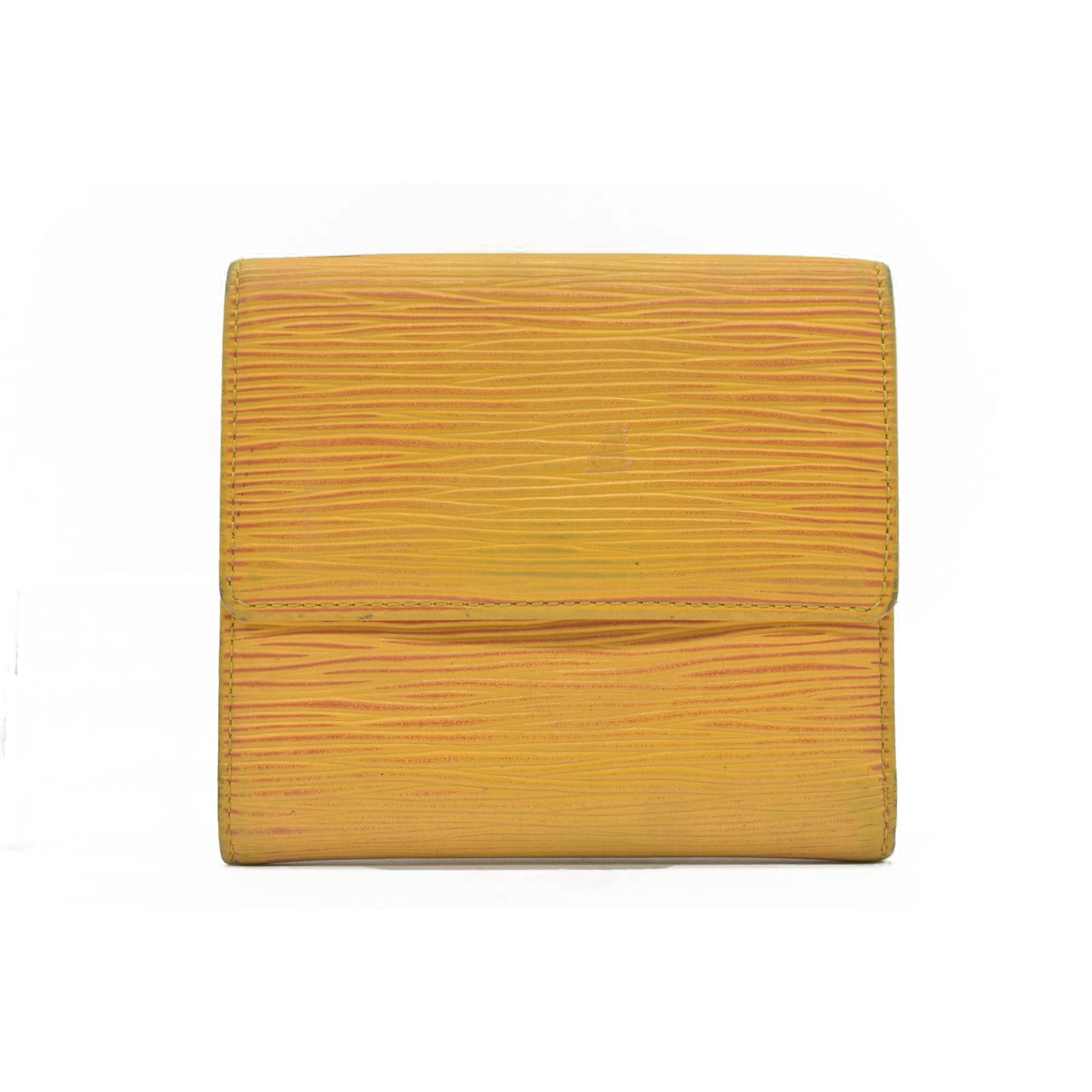 $655 1995 Louis Vuitton Epi Porte Feiulle Elise Credit Leather Trifold Wallet SP1915