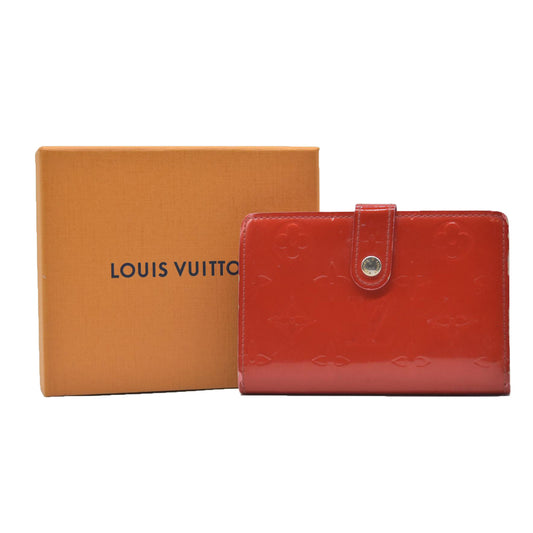 $935 Louis Vuitton Monogram Vernis Porte Monnaie Billets Viennois Wallet MI0015
