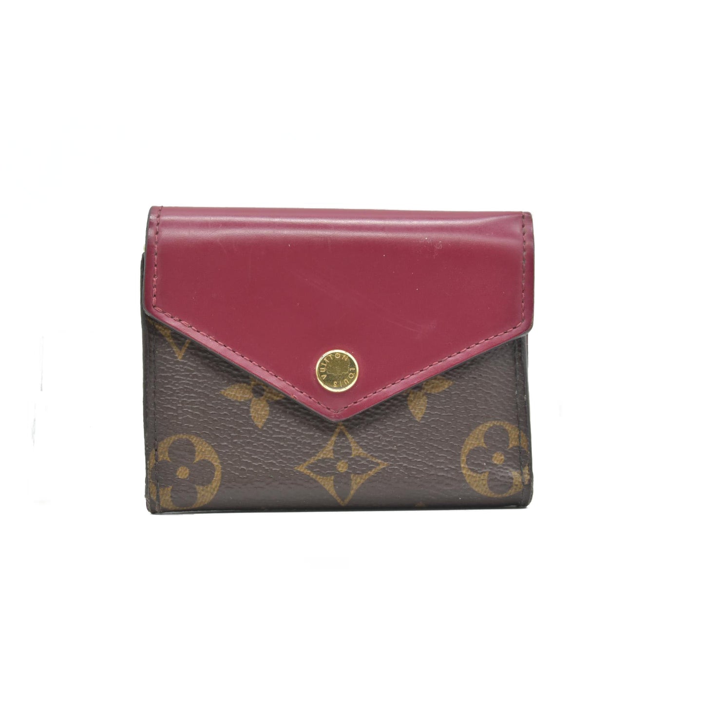 $675 2020 Louis Vuitton Monogram Portefeuille Zoe Mini Trifold Wallet MI3260