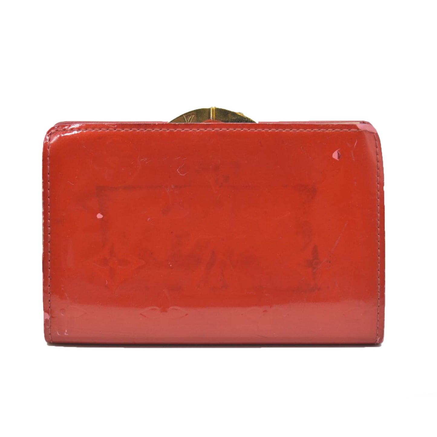 $935 Louis Vuitton Monogram Vernis Porte Monnaie Billets Viennois Wallet MI0015