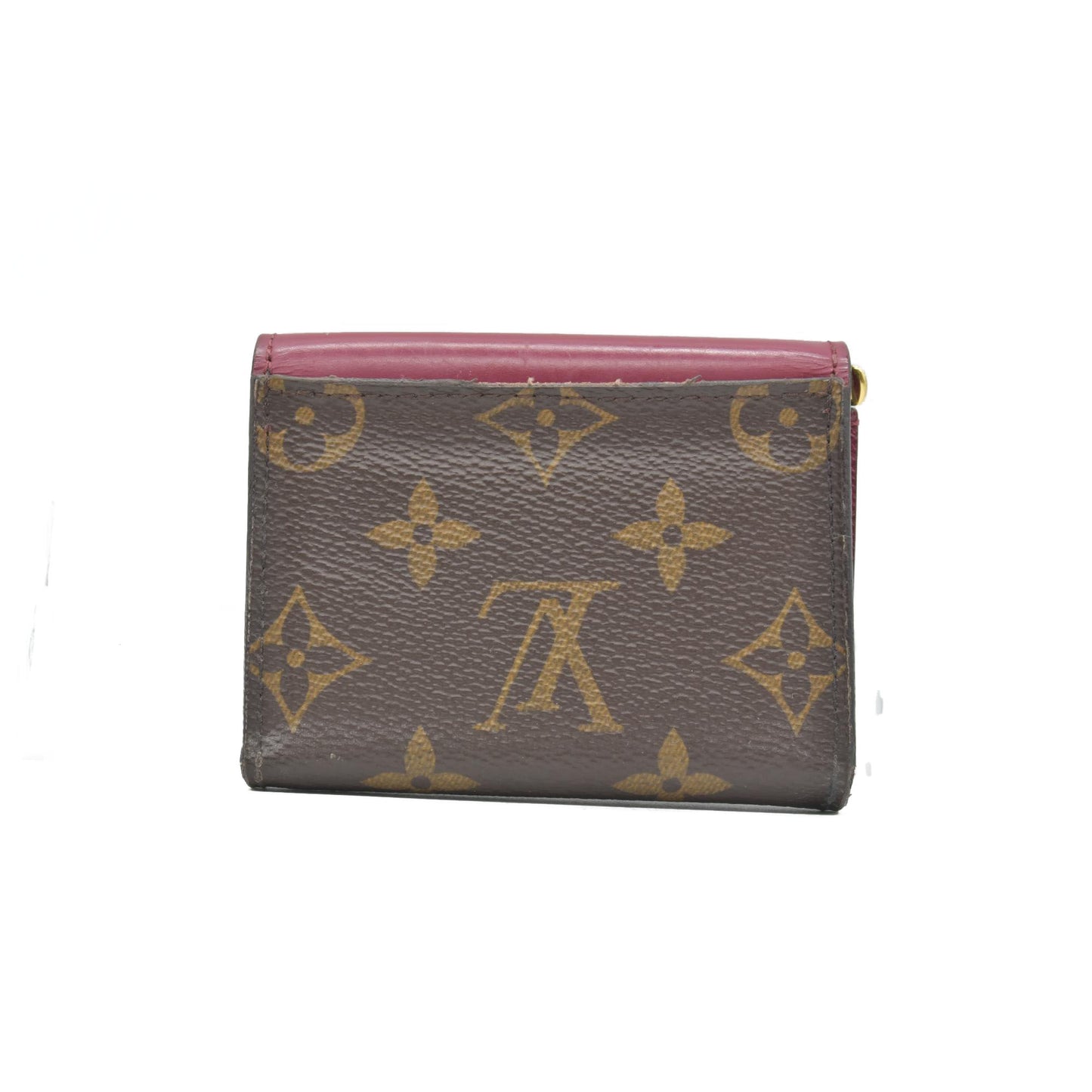 $675 2020 Louis Vuitton Monogram Portefeuille Zoe Mini Trifold Wallet MI3260