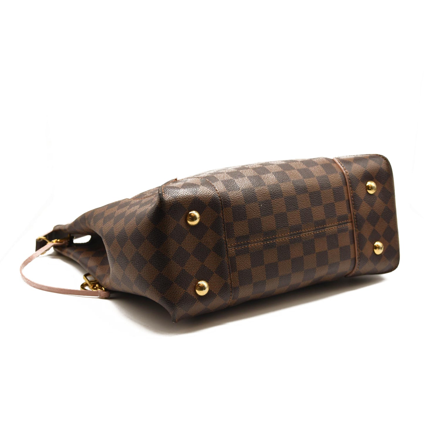 Louis Vuitton Damier Ebene Caissa Hobo Rose Ballerine