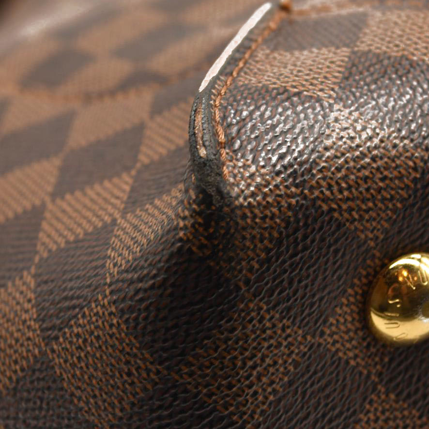 Louis Vuitton Damier Ebene Caissa Hobo Rose Ballerine