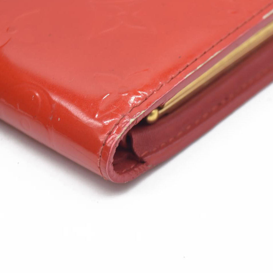 $935 Louis Vuitton Monogram Vernis Porte Monnaie Billets Viennois Wallet MI0015