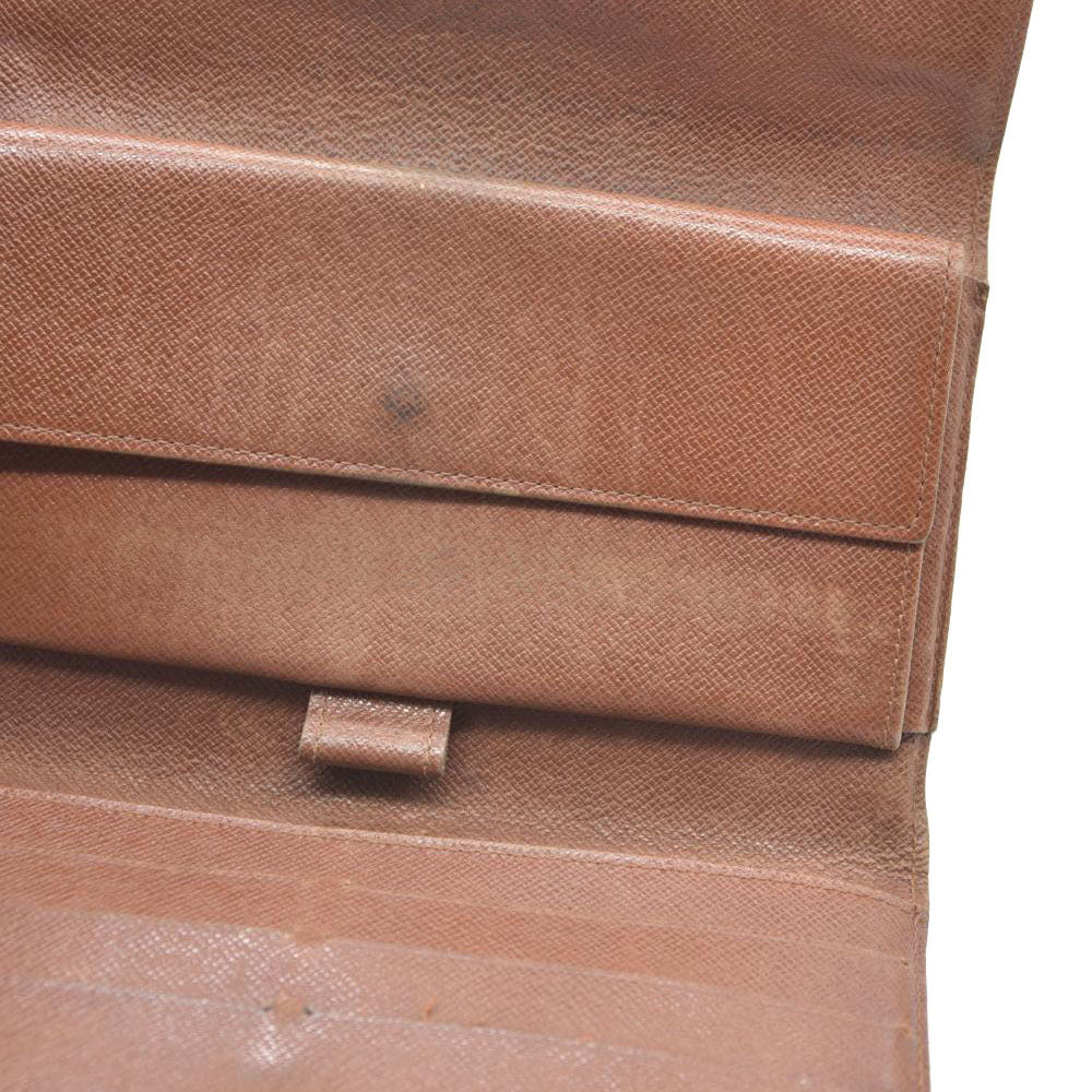 Louis Vuitton Monogram Porte Tresor International Trifold Long Wallet TH0026