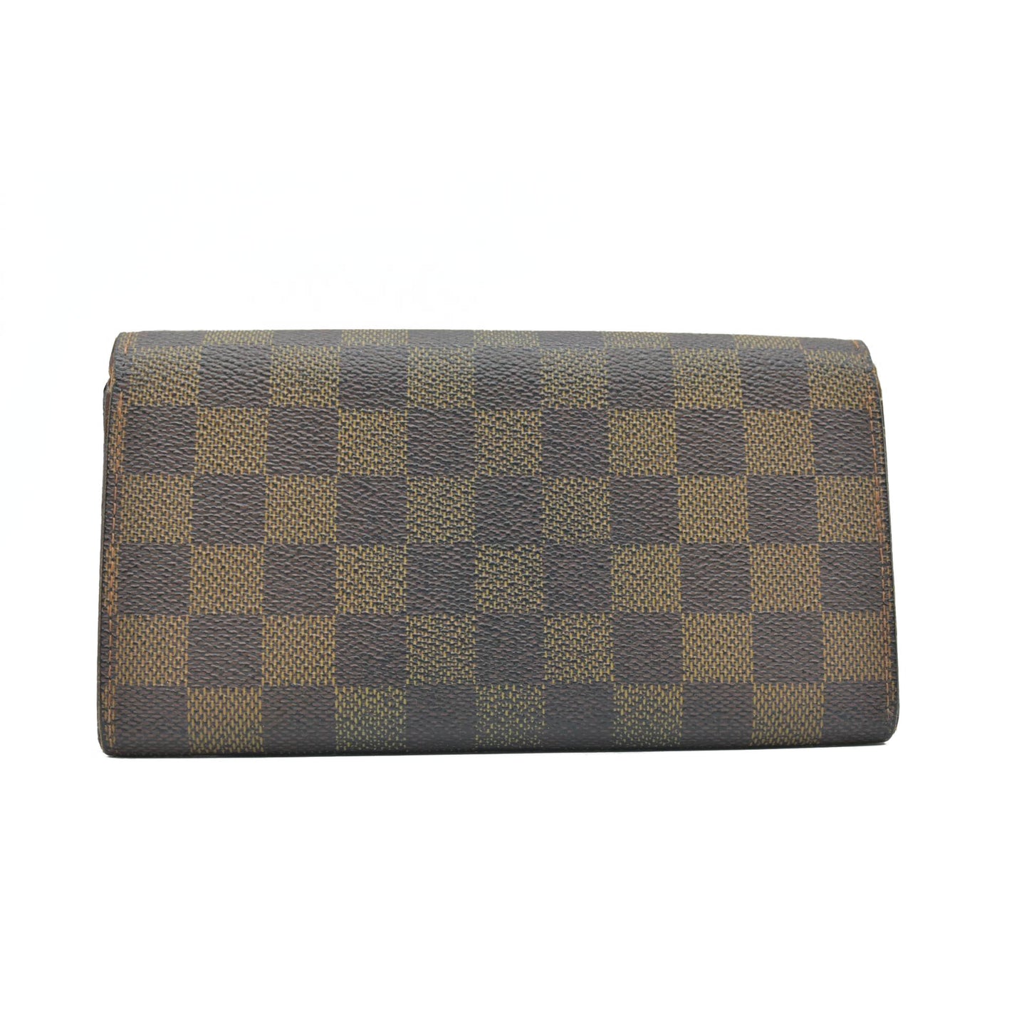 $775 2008 Louis Vuitton Damier Ebene Sarah Wallet CA1048