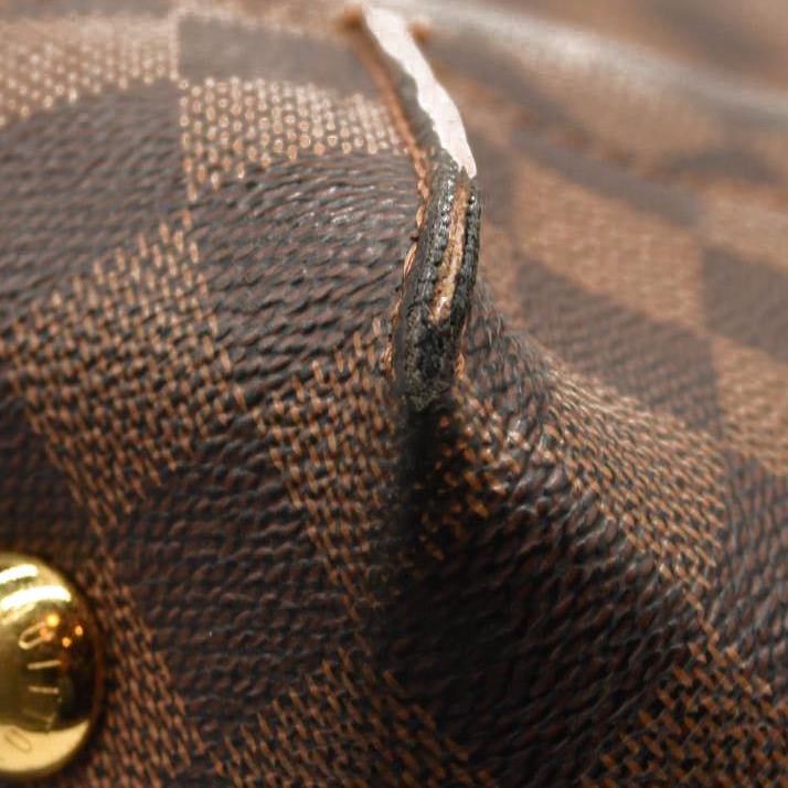 Louis Vuitton Damier Ebene Caissa Hobo Rose Ballerine