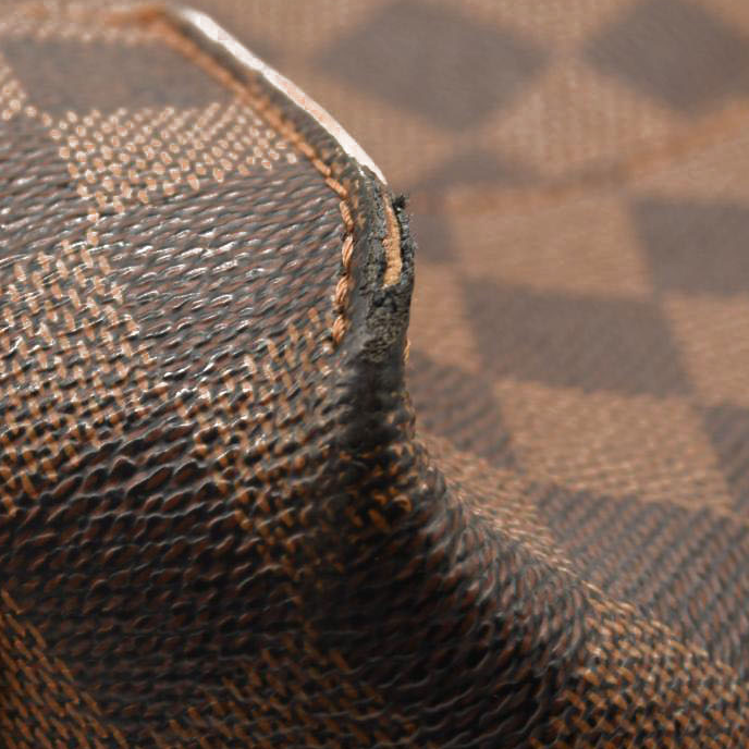 Louis Vuitton Damier Ebene Caissa Hobo Rose Ballerine