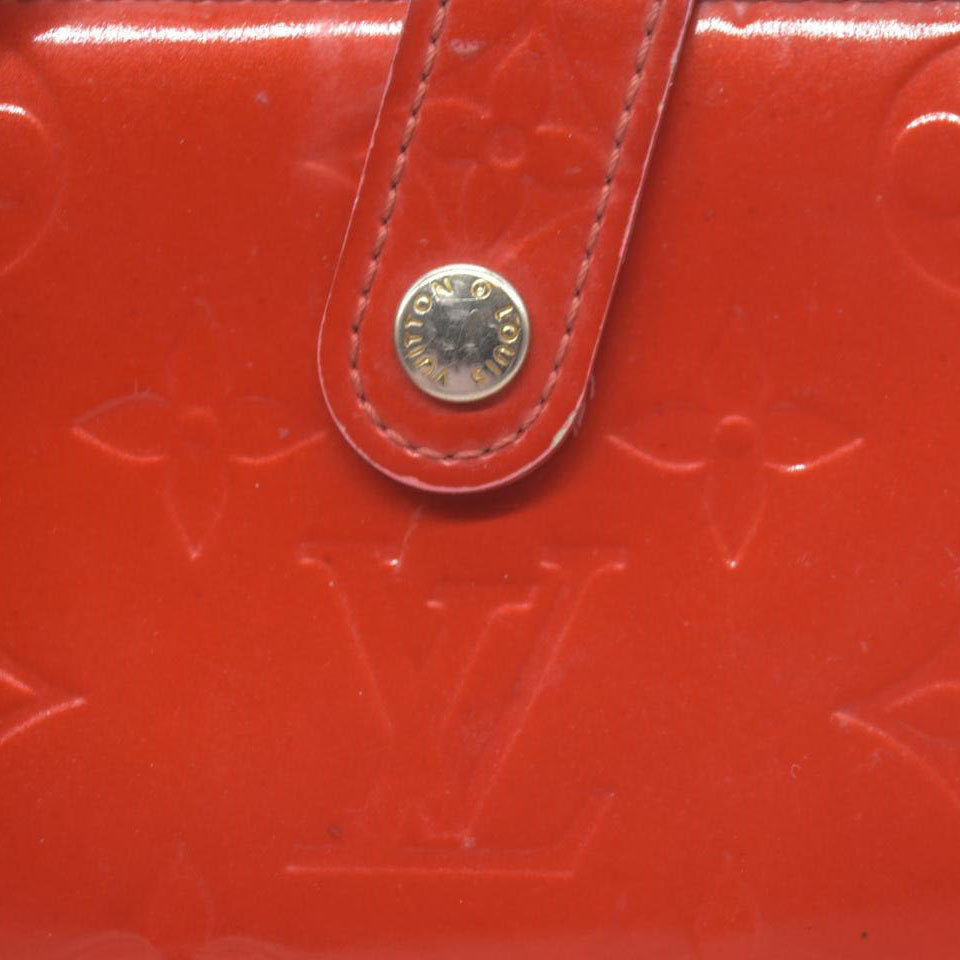 $935 Louis Vuitton Monogram Vernis Porte Monnaie Billets Viennois Wallet MI0015