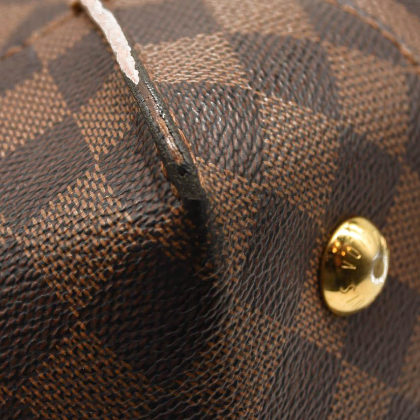 Louis Vuitton Damier Ebene Caissa Hobo Rose Ballerine