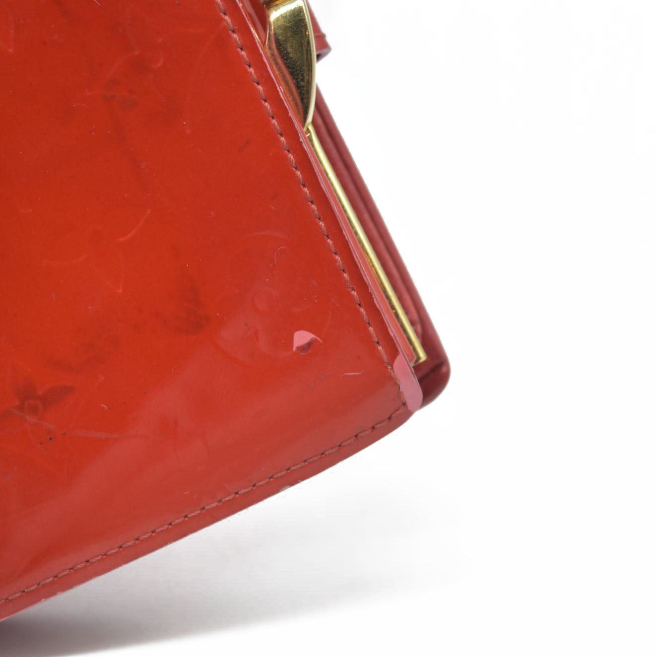 $935 Louis Vuitton Monogram Vernis Porte Monnaie Billets Viennois Wallet MI0015