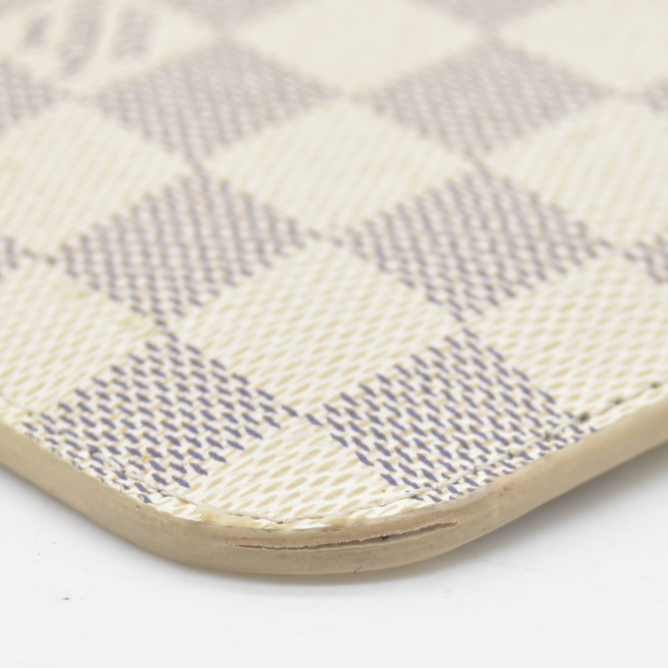 AUCTION $600 Louis Vuitton  Damier Azur Neverfull MM GM Pochette Rose Ballerine