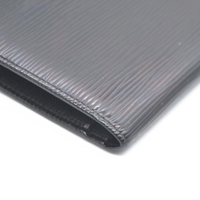 Louis Vuitton Epi Continental Clutch Bifold Long Wallet Black MI1929