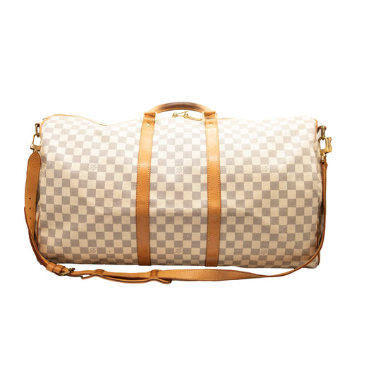 Louis Vuitton Damier Azur Keepall Bandouliere 55