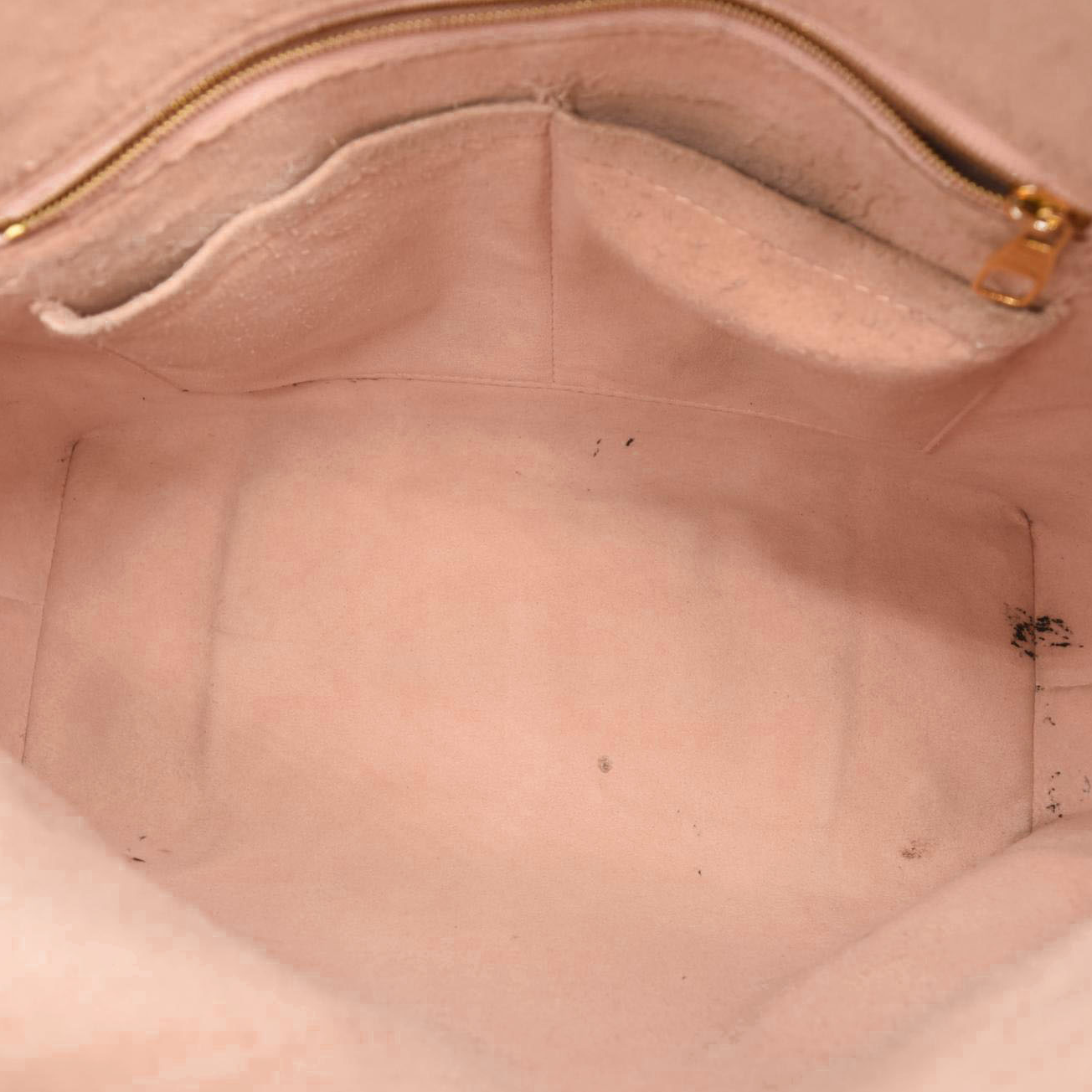 Louis Vuitton Damier Ebene Caissa Hobo Rose Ballerine