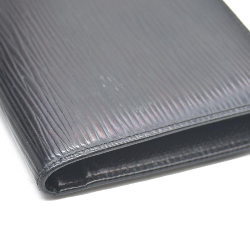 Louis Vuitton Epi Continental Clutch Bifold Long Wallet Black MI1929