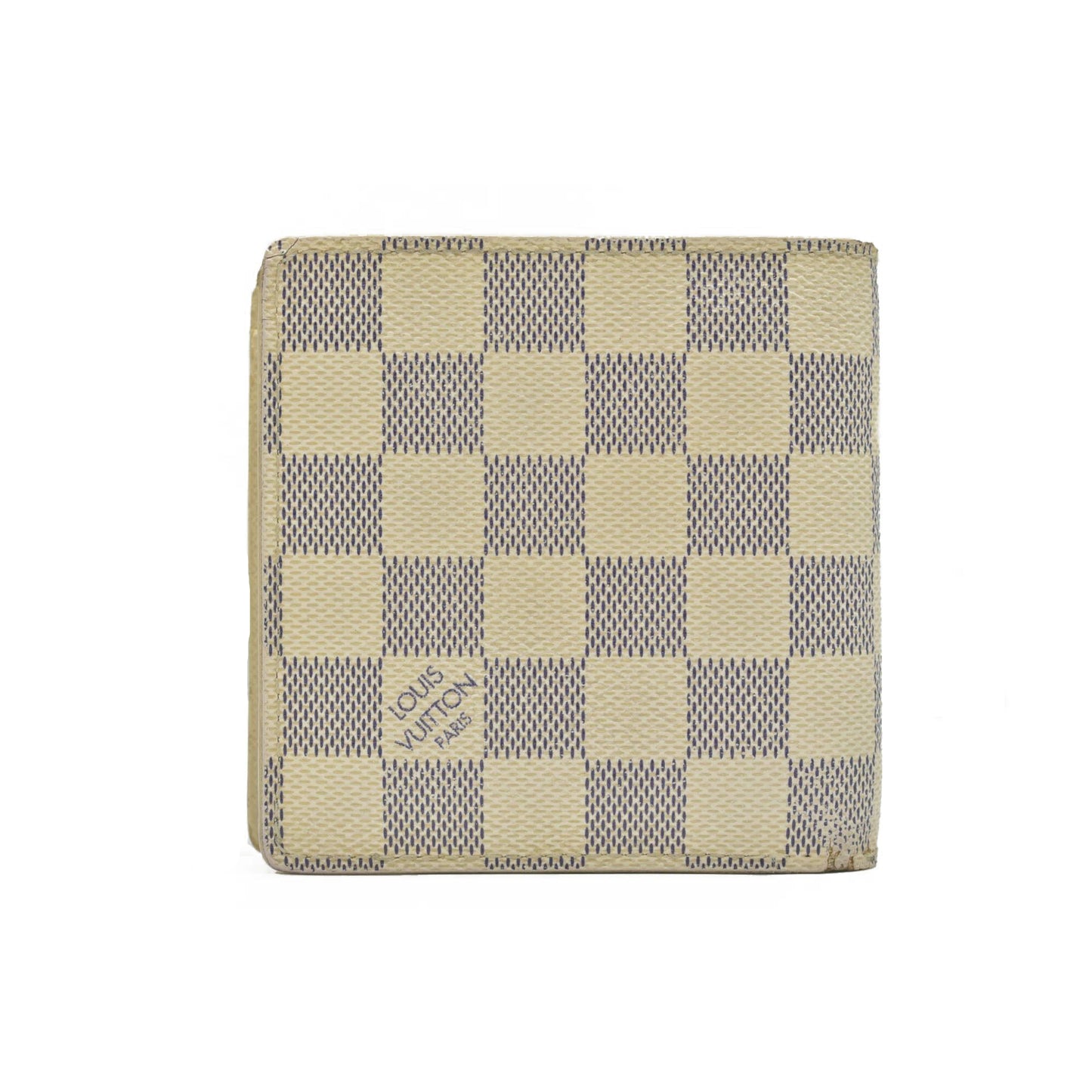 $675 2007 Louis Vuitton Damier Azur Marco Bifold Wallet CA0017