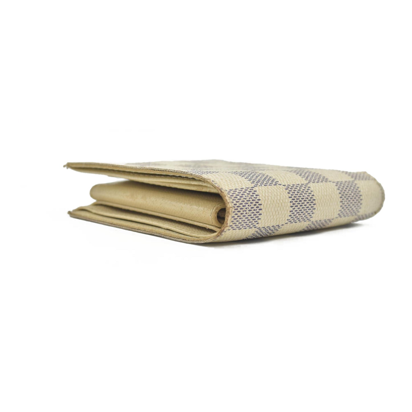 $675 2007 Louis Vuitton Damier Azur Marco Bifold Wallet CA0017