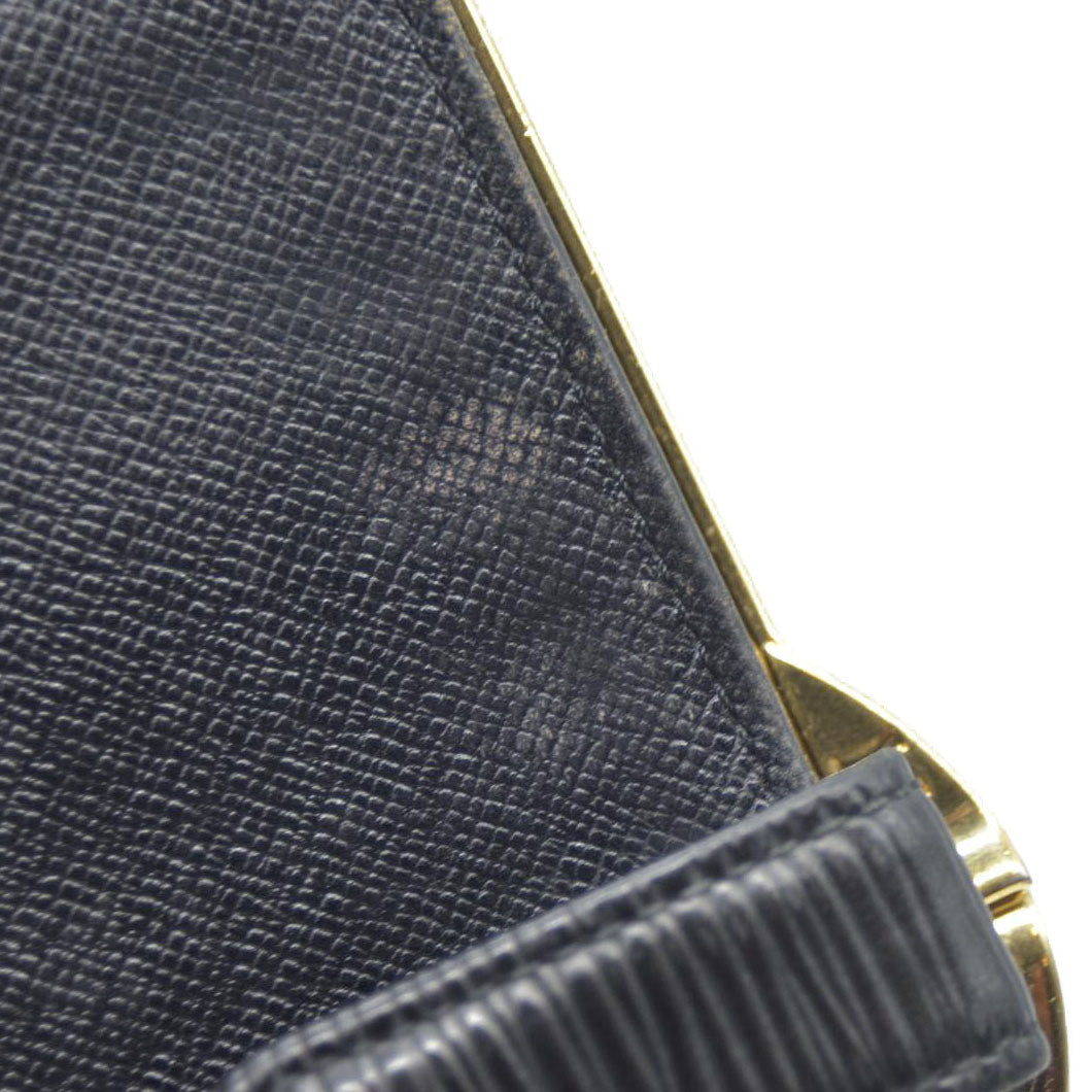 Louis Vuitton Epi Continental Clutch Bifold Long Wallet Black MI1929