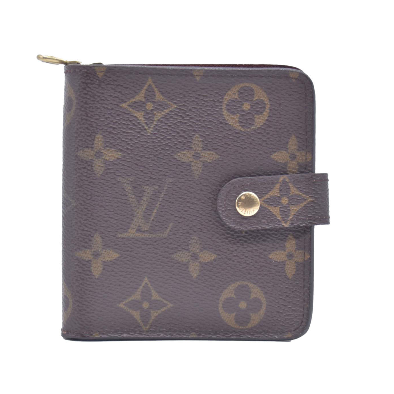 $620 LOUIS VUITTON Monogram Compact Zip Wallet CONSIGNMENT