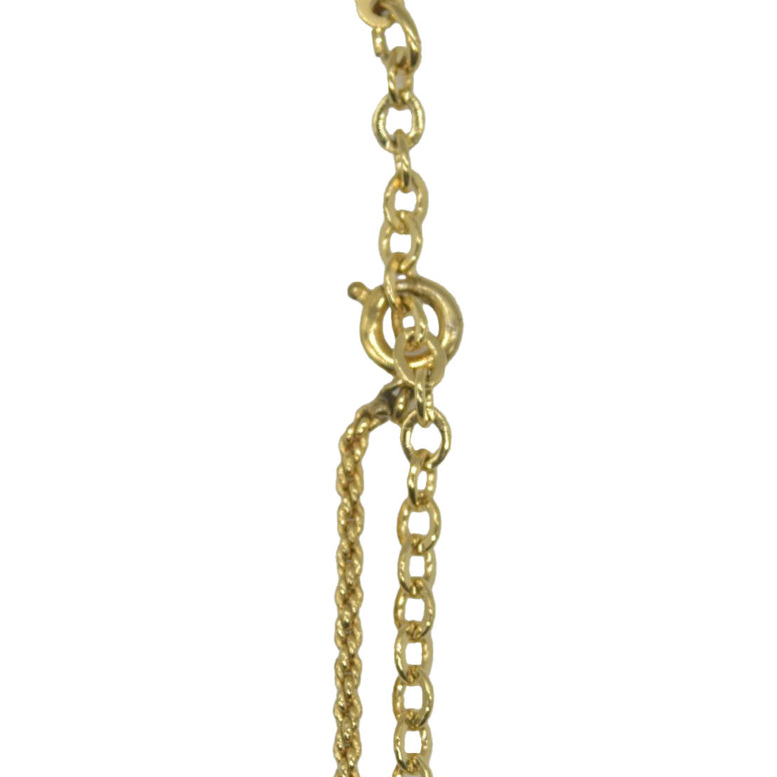 $350 Christian Dior  Vintage Enamel & Crystal CD Pendant Necklace CONSIGNMENT